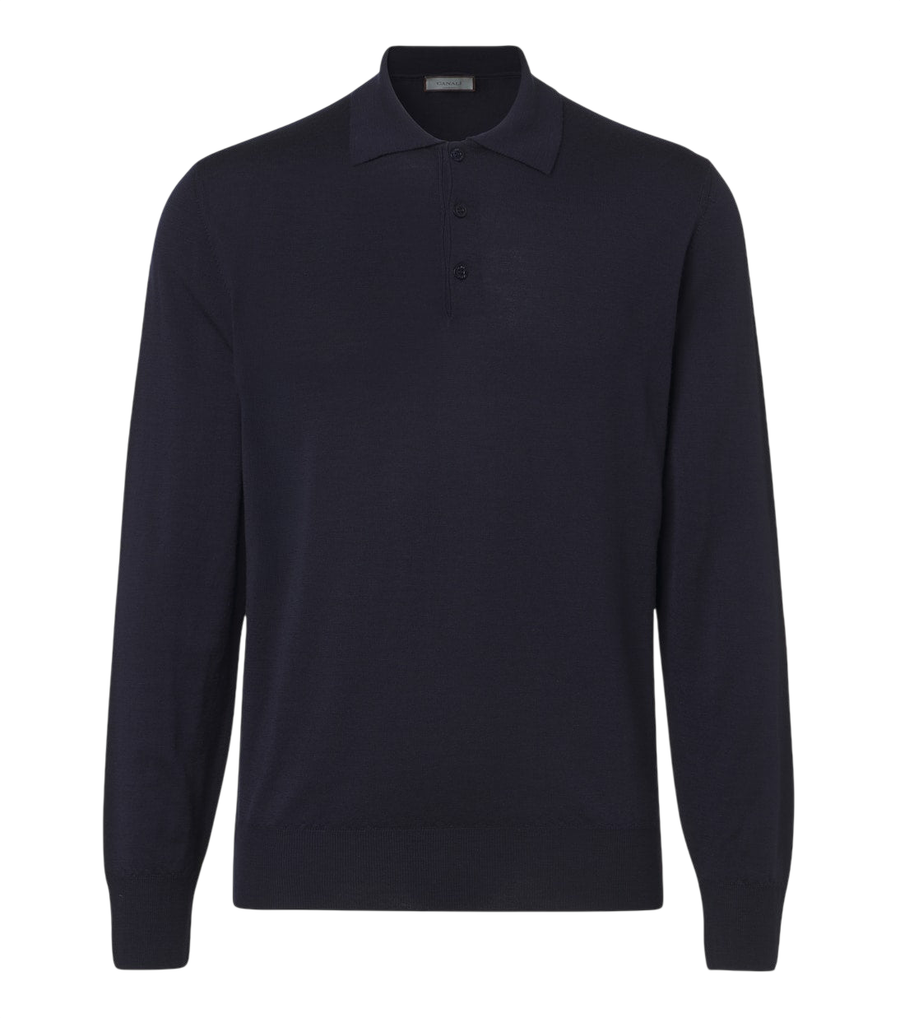 Canali Wool polo shirt