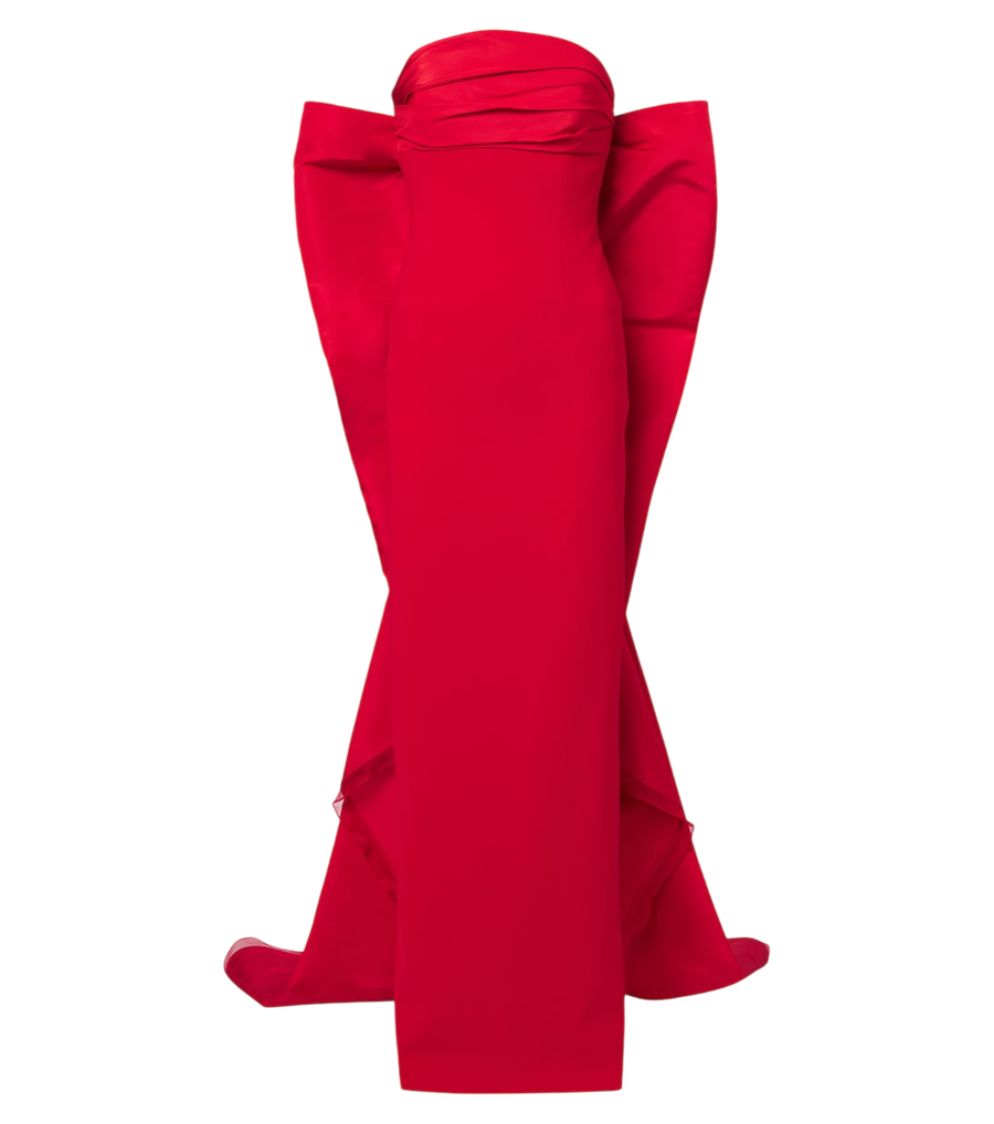 Robe bustier Carolina Herrera à détails nœuds