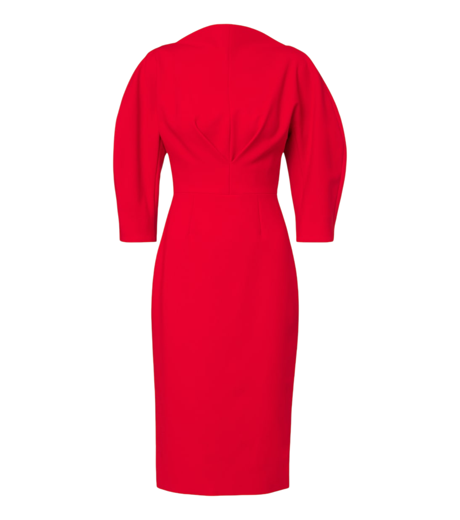 Carolina Herrera Abito da cocktail drappeggiato in misto lana