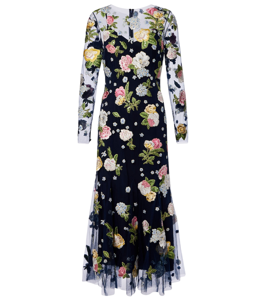 Vestido de cóctel bordado de Carolina Herrera