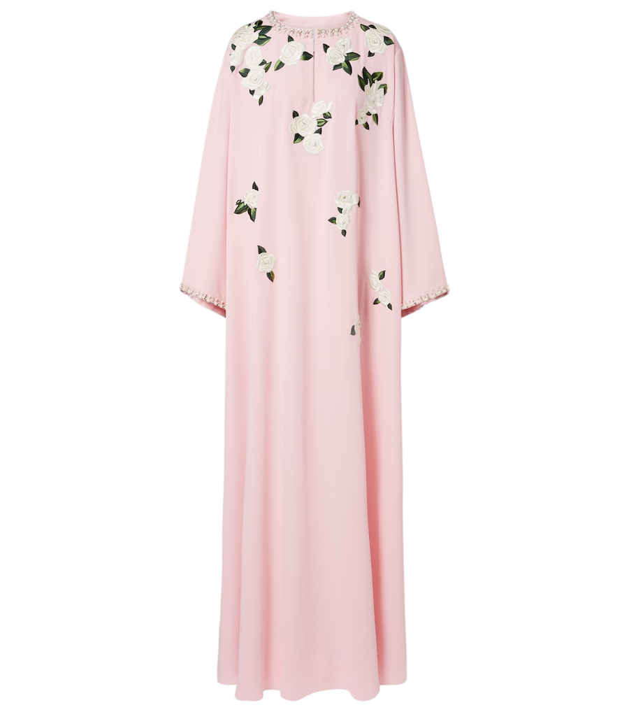 Carolina Herrera Embroidered floral kaftan