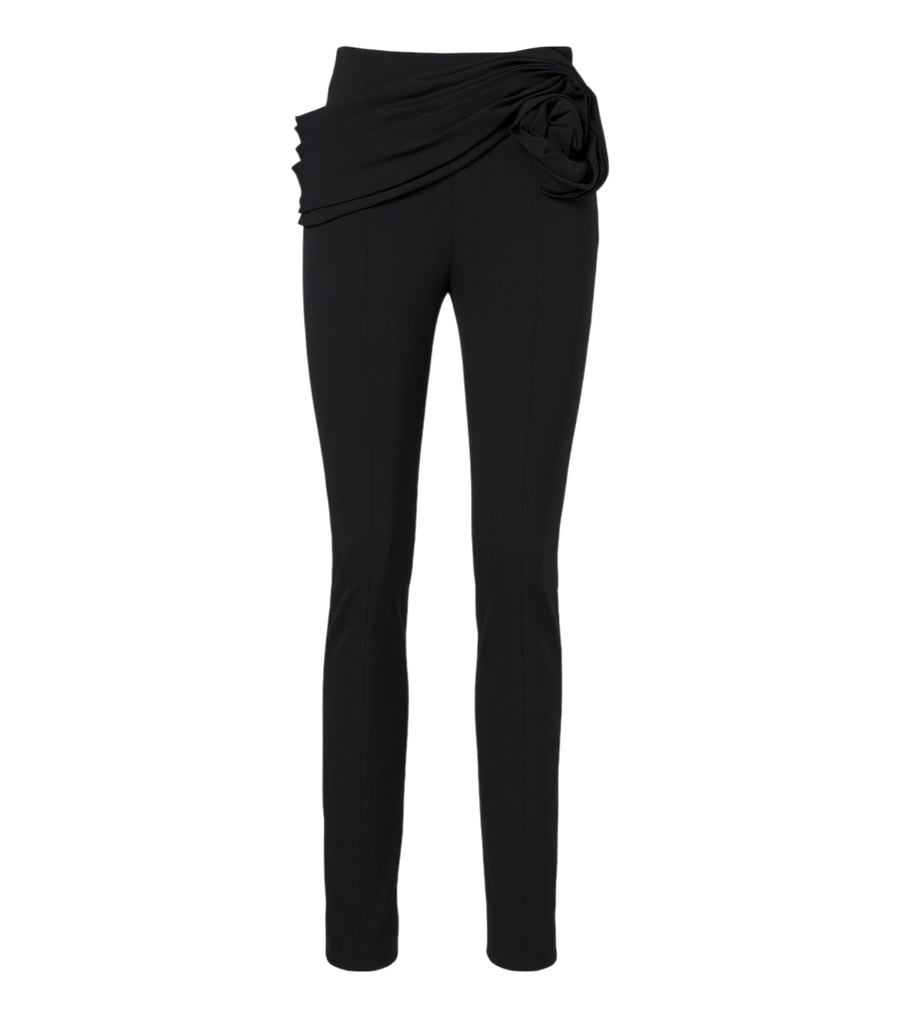 Carolina Herrera Leggings in misto lana con applicazioni floreali