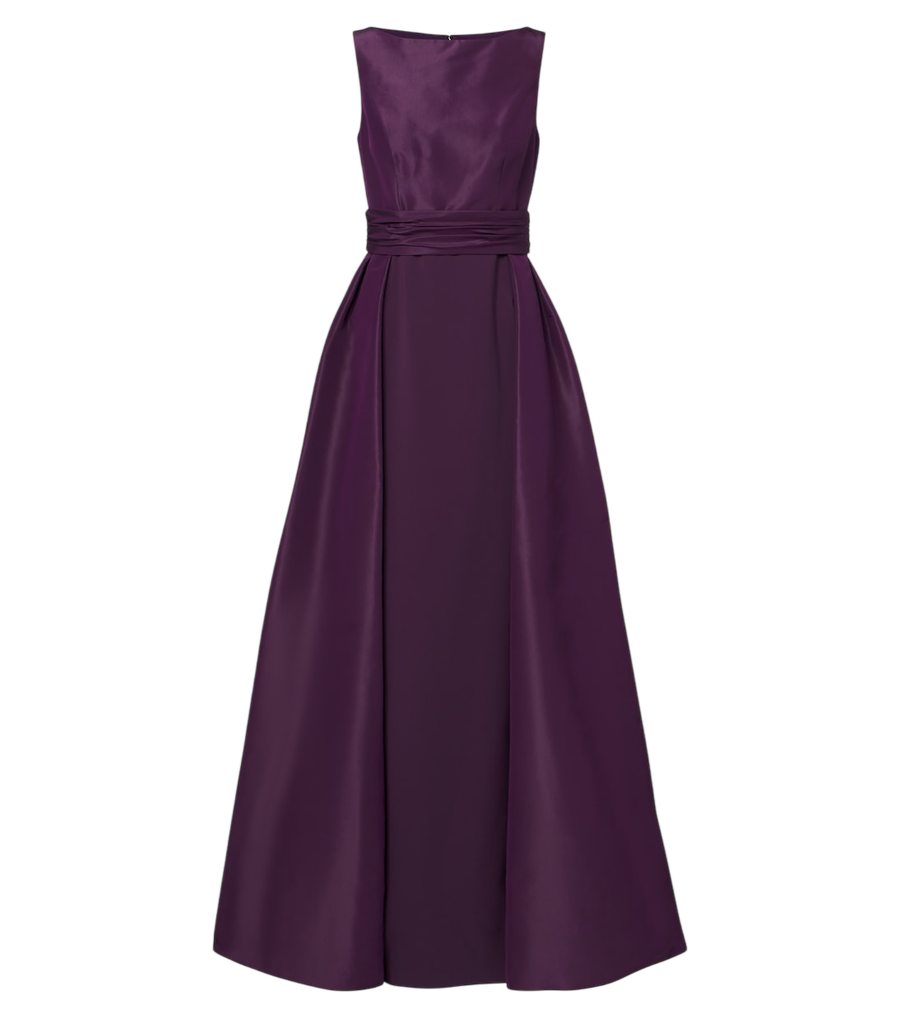 Carolina Herrera Pleated silk taffeta gown