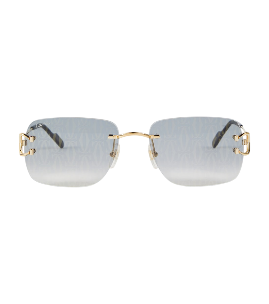 Cartier Eyewear Collection Monogram rectangular sunglasses