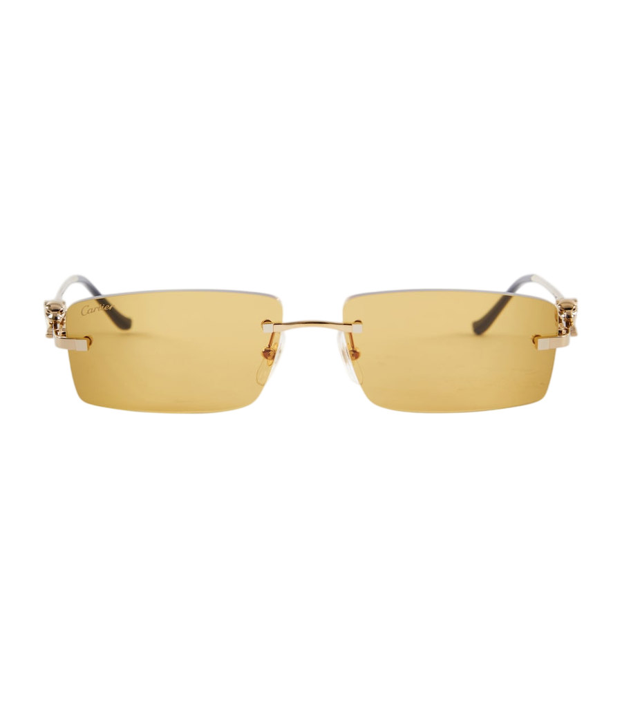 Cartier Eyewear Collection Panthère de Cartier rectangular sunglasses