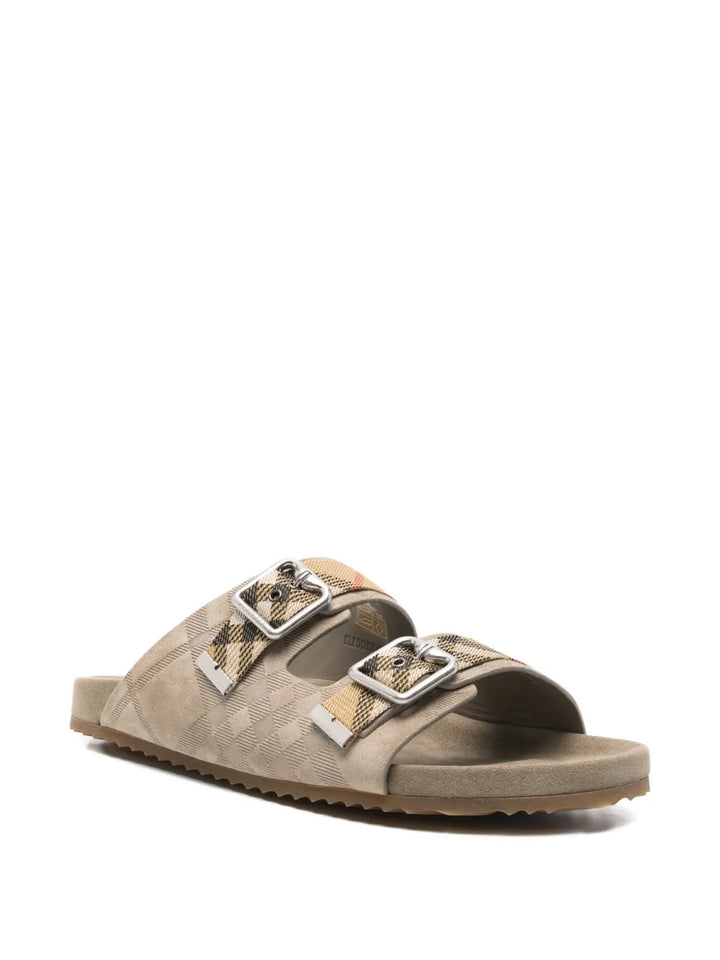 Burberry Check suede Urchin Sandals