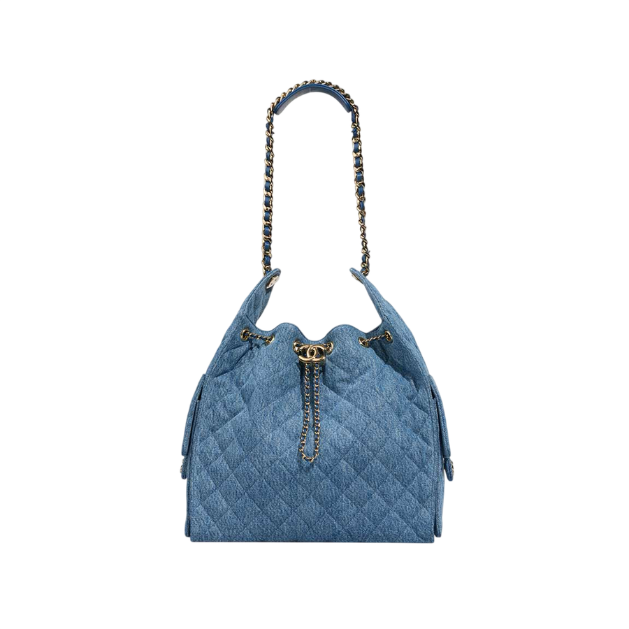 Chanel 25 Medium Denim Light Blue Bag
