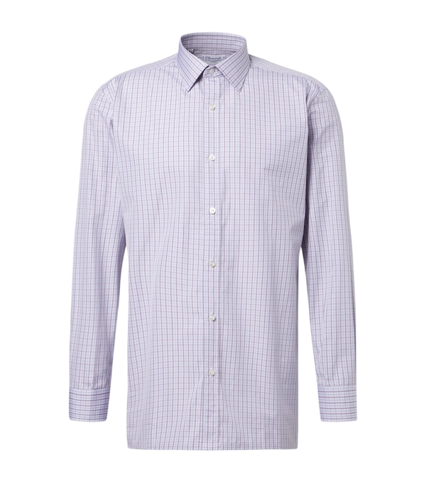 Charvet Checked cotton poplin shirt
