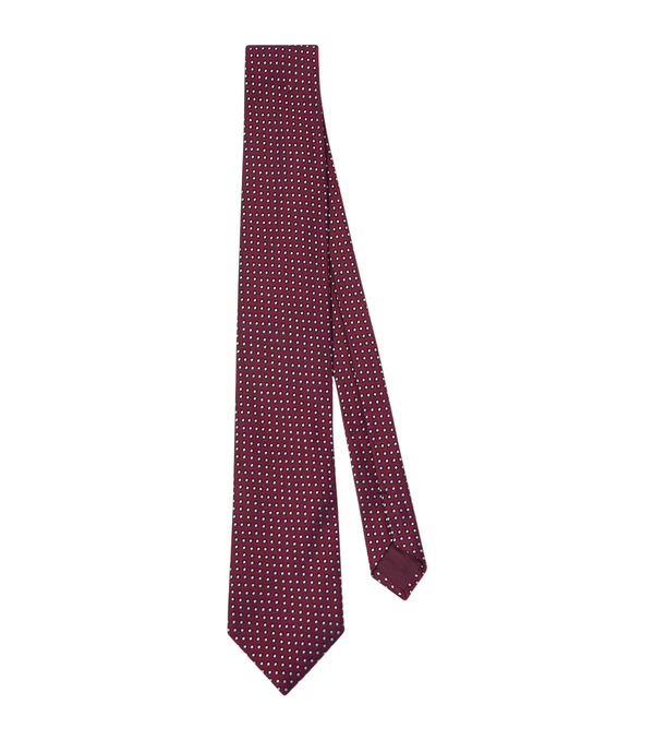 Charvet Polka-dot silk jacquard tie