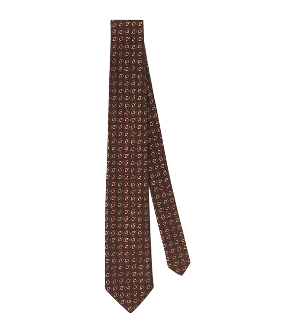Charvet Gravata de jacquard de seda