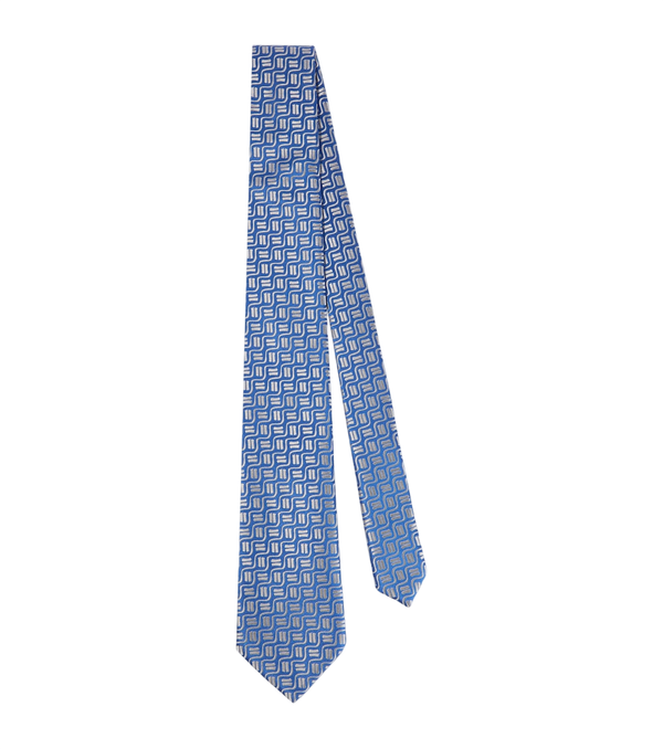 Charvet Gravata de jacquard de seda