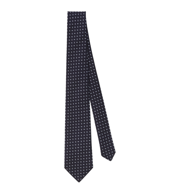 Charvet Gravata de jacquard de seda