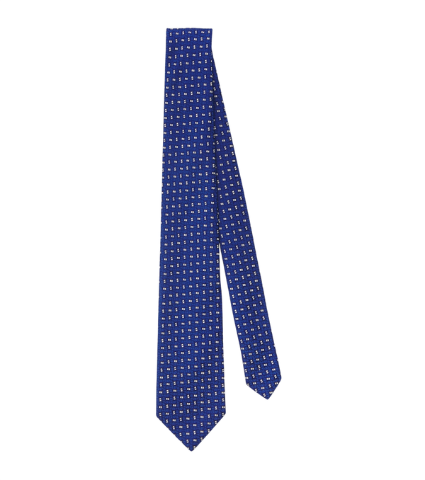 Charvet Gravata de jacquard de seda