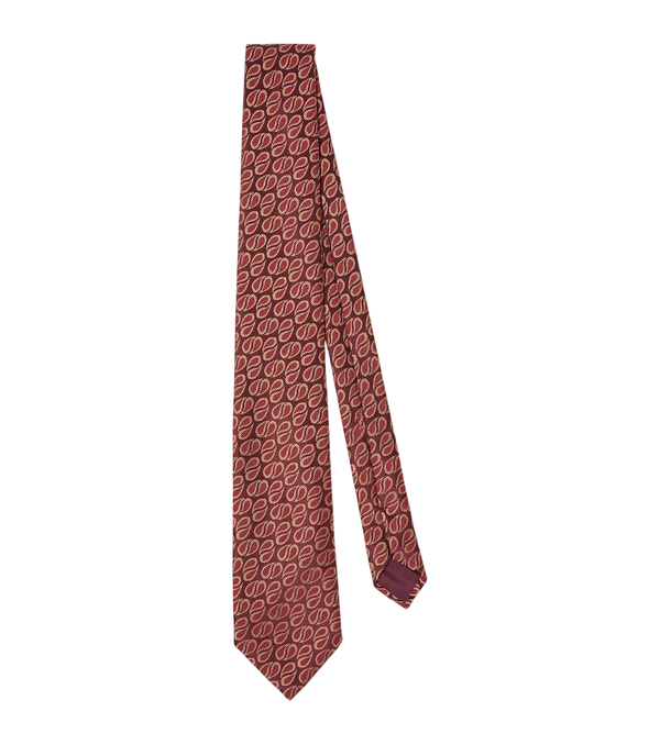 Charvet Gravata de jacquard de seda