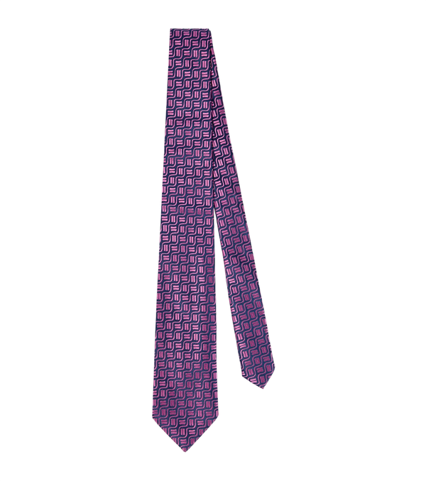 Charvet Gravata de jacquard de seda