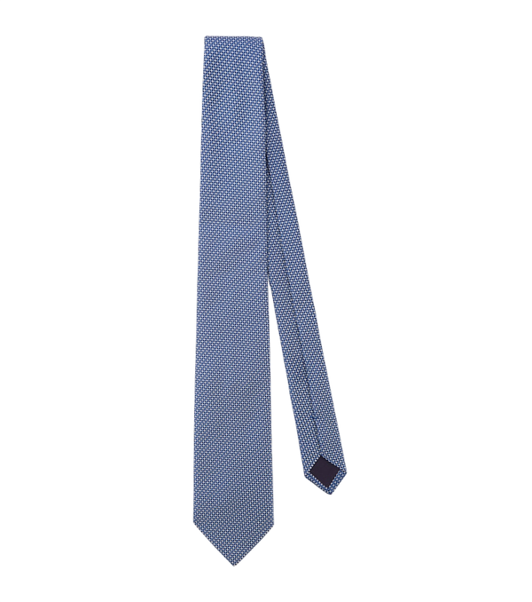 Charvet Gravata de jacquard de seda