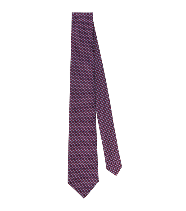 Charvet Gravata de jacquard de seda