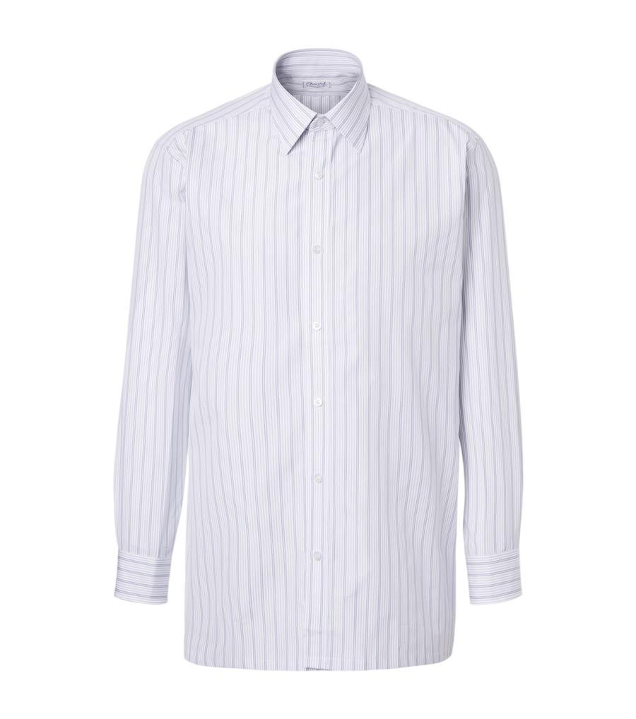 Charvet Striped cotton poplin shirt