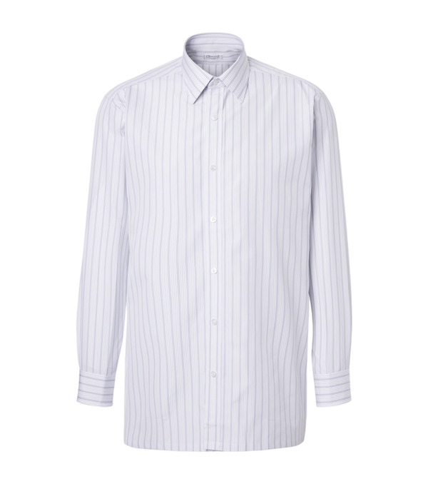 Charvet Striped cotton poplin shirt