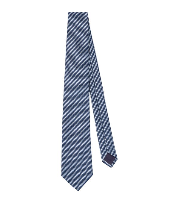 Charvet Striped silk jacquard tie