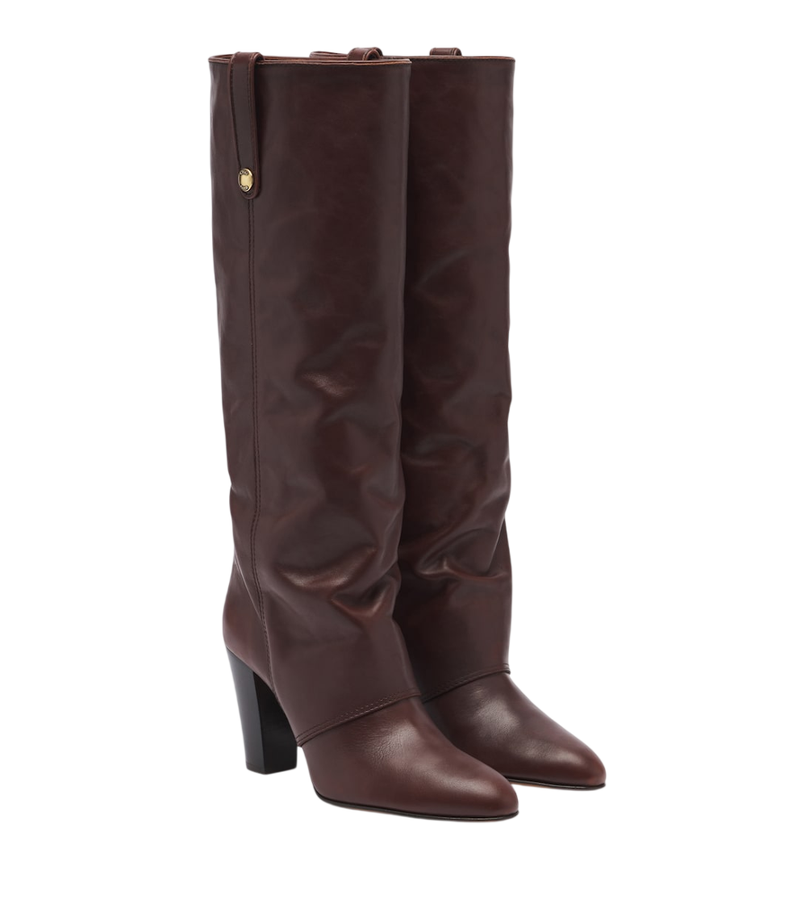 Chloé Anouk leather knee-high boots