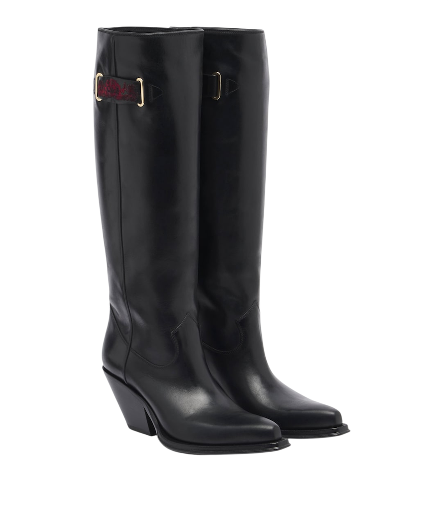 Chloé Azelan leather knee-high boots