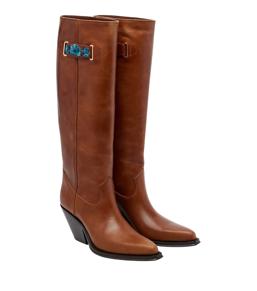 Chloé Azelan leather knee-high boots