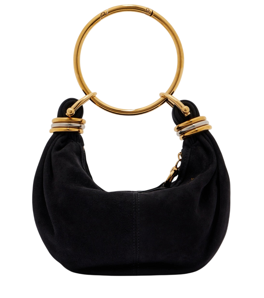 Chloé Bracelet Small suede top-handle bag