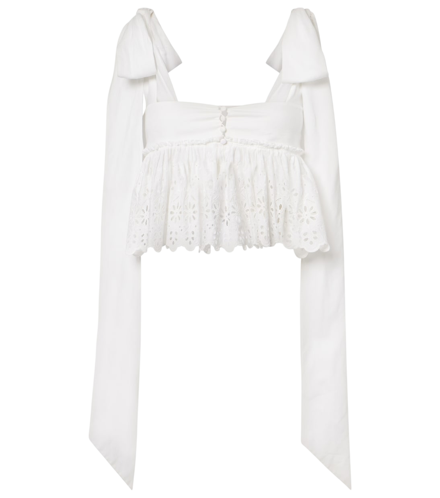 Haut en coton broderie anglaise Chloé