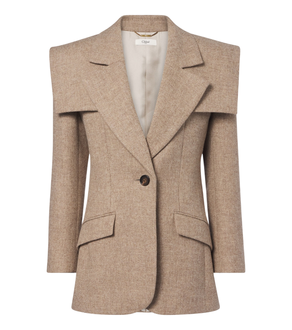 Chloé Caped wool blazer