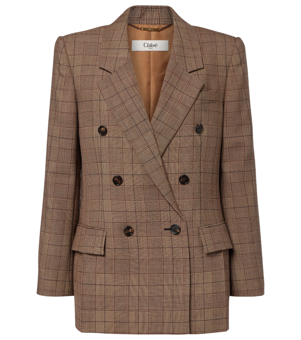 Chloé Checked wool blazer