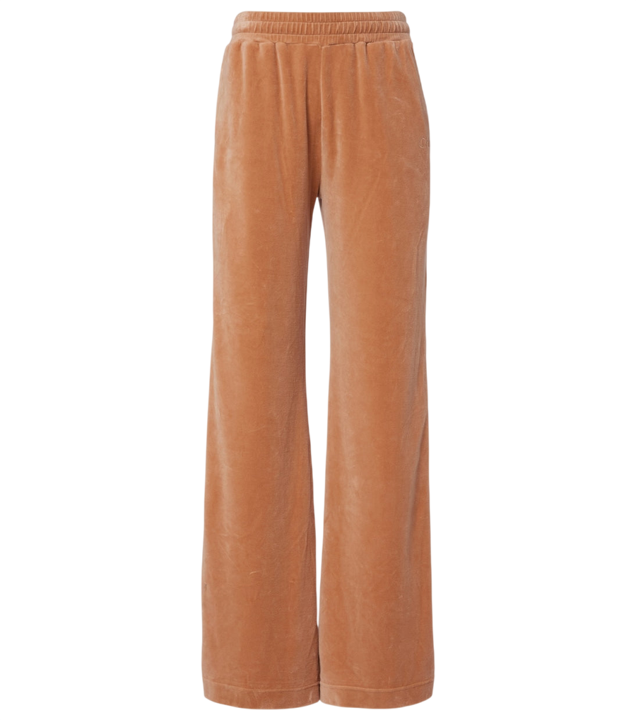 Chloé Cotton-blend velour sweatpants