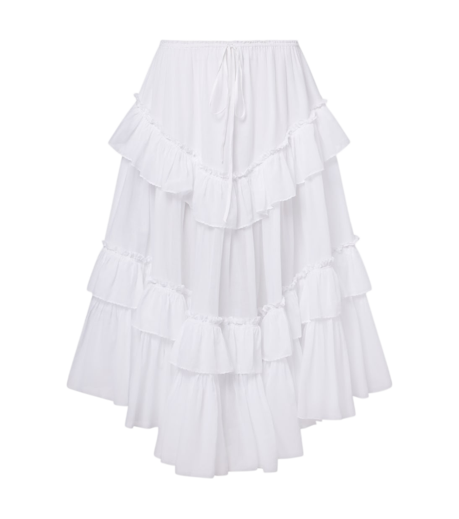 Falda midi de algodón Chloé
