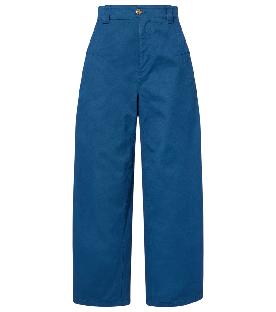 Chloé Cropped barrel-leg pants