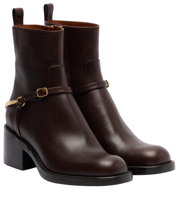 Chloé Dakota 60 leather ankle boots