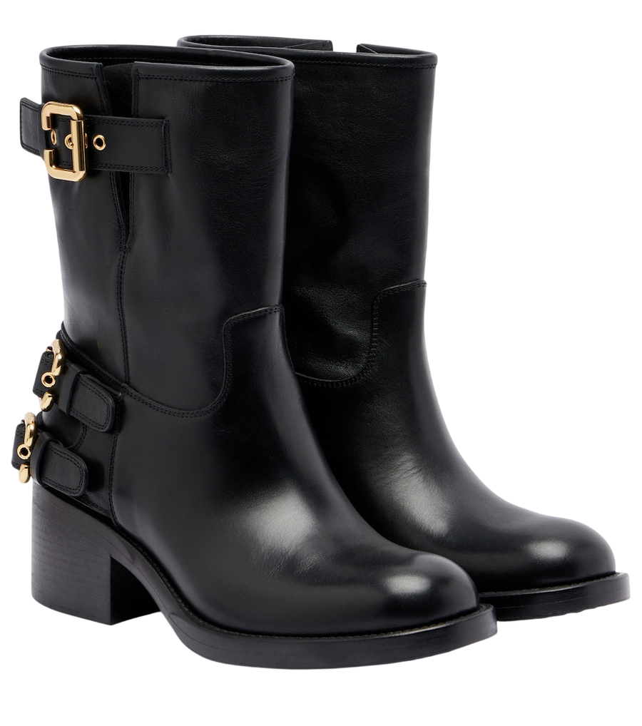 Chloé Dakota leather biker boots