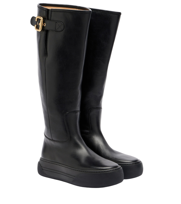 Chloé Delia leather knee-high boots