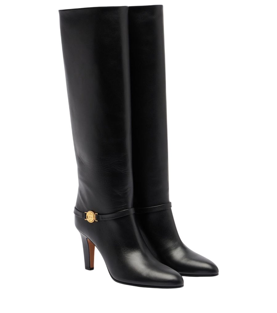 Chloé Eve 85 leather knee-high boots