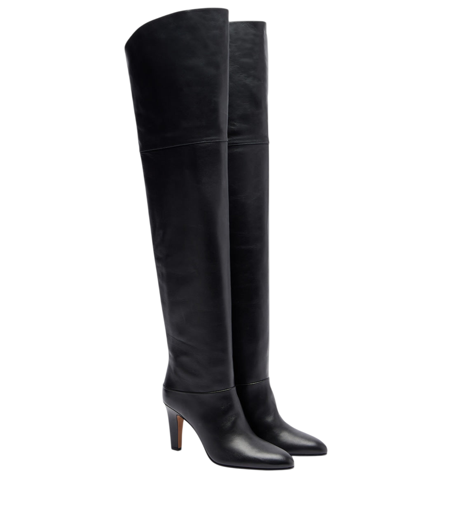 Chloé Eve 85 leather over-the-knee boots