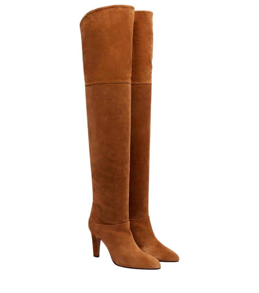 Chloé Eve 85 suede over-the-knee boots
