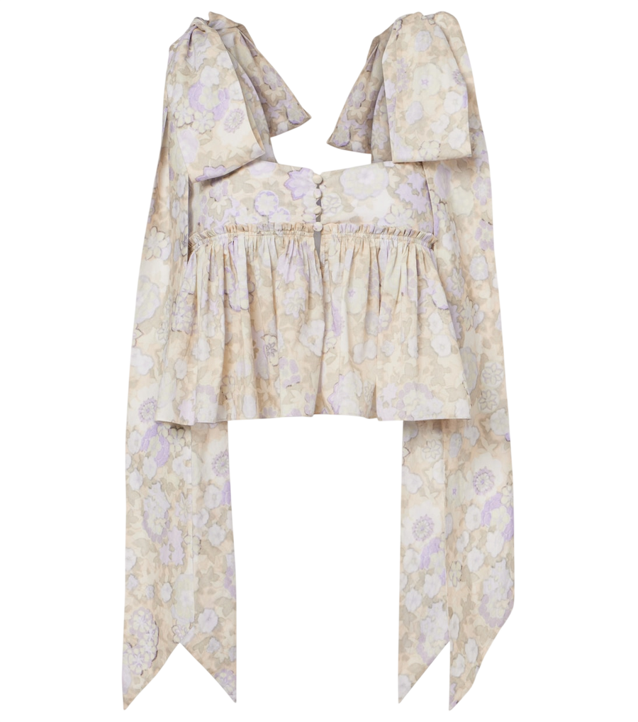 Haut en coton à fleurs Chloé
