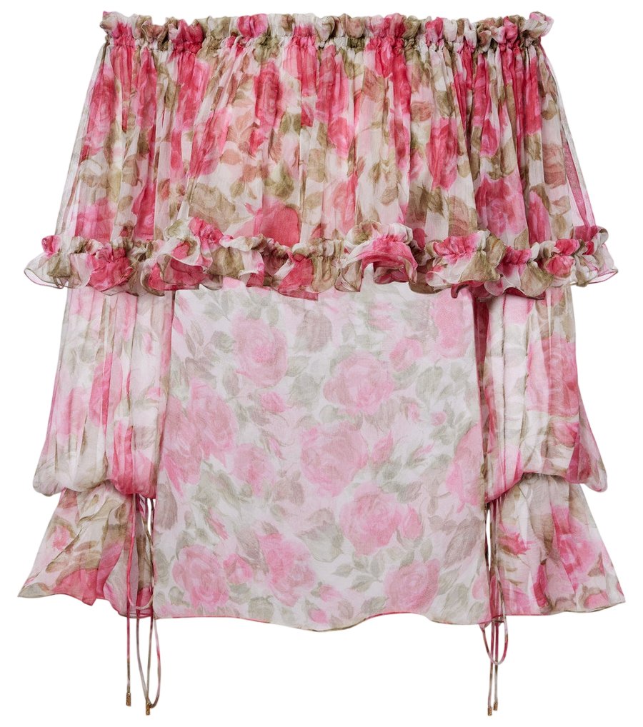 Top de seda con hombros descubiertos de Chloé