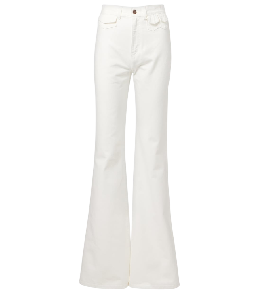 Jeans de tiro alto y corte acampanado Chloé