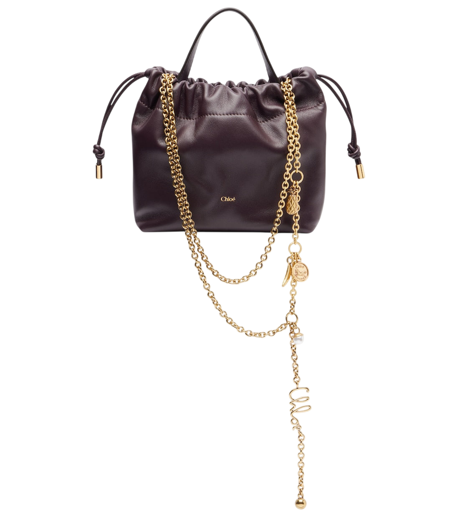 Sac porté épaule mini Chloé Icons en cuir