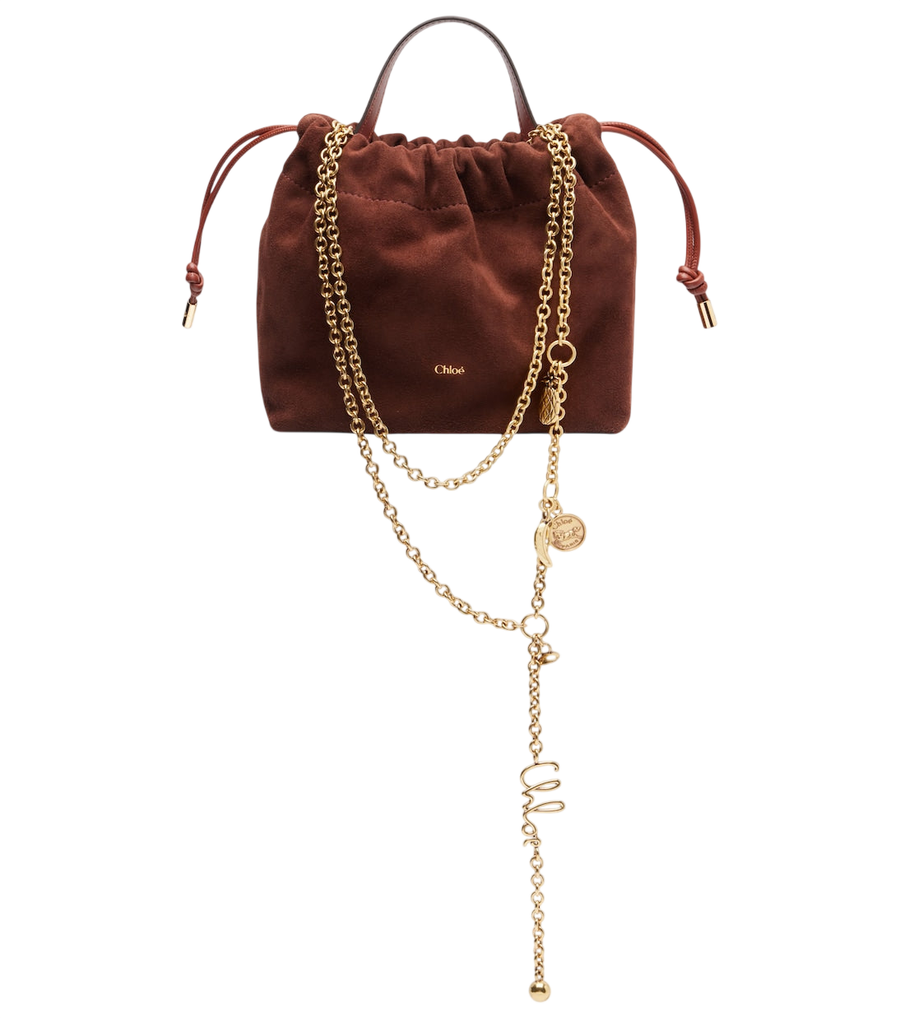 Bolso bombonera pequeño Chloé Icons de ante