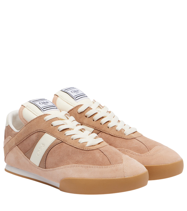 Chloé Kick suede and leather sneakers