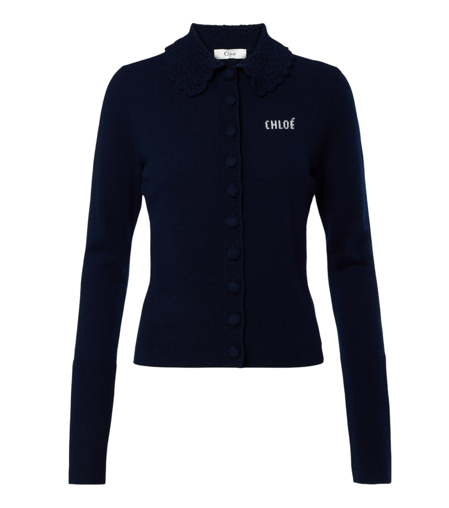 Chloé Logo wool cardigan