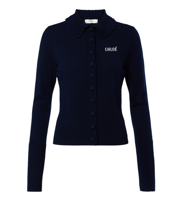 Chloé Logo wool cardigan