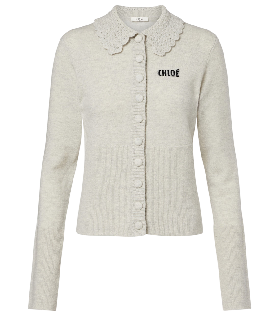 Chloé Logo wool cardigan