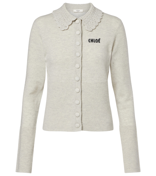 Chloé Logo wool cardigan